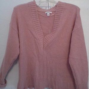 Bar III in Large Wool & Lana Pink Sweater